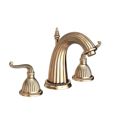 Alexandria Double Handle Widespread Lavatory Faucet with Metal Lever Handles