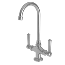 Metropole Double Handle WaterSense Certified Bar Faucet with Metal Lever Handles