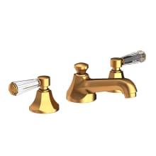 Widespread Bathroom Faucet with Pop-Up Drain Assembly from the Metropole Collection