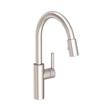 East Linear 1.80 GPM Single Hole Pull Down Kitchen Faucet