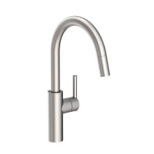 East Linear High-Arc Pullout Spray Kitchen Faucet with Magnetic Docking