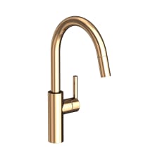 East Linear High-Arc Pullout Spray Kitchen Faucet with Magnetic Docking