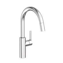 East Linear 1.80 GPM Single Hole Pull Down Kitchen Faucet