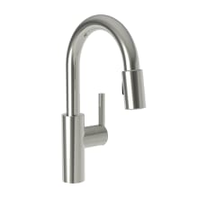 East Linear 1.80 GPM Single Hole Pull Down Bar Faucet