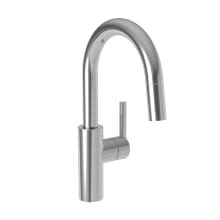 East Linear Pull-Down Spray High-Arc Bar Faucet with Magnetic Docking System