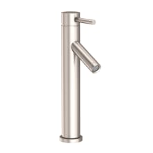 East Linear Single Handle Single Hole Lavatory Faucet with Metal Lever Handle
