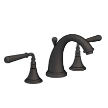 Bevelle Double Handle Widespread Lavatory Faucet with Metal Lever Handles