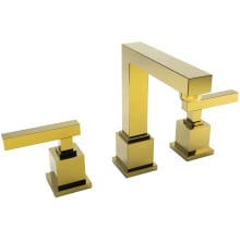 Cube 2 Double Handle Widespread Lavatory Faucet with Metal Lever Handles