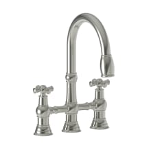 Jacobean 1.8 GPM Widespread Bridge Pull Down Kitchen Faucet