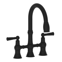 Jacobean 1.8 GPM Widespread Bridge Pull Down Kitchen Faucet