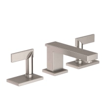 Metro Double Handle Widespread Lavatory Faucet with Triple Deck Plates and Metal Lever Handles