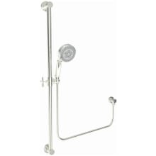 Multi-Function Hand Shower Package with Slide Bar, Hose, and Wall Supply