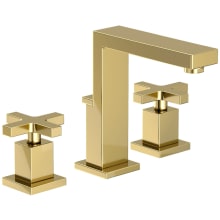Skylar 1.2 GPM Widespread Bathroom Faucet with Cross Handles and Pop-Up Drain Assembly