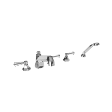 Deck Mounted Roman Tub Filler with Built-In Diverter and Personal Hand Shower from Metropole Collection