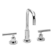 East Square Double Handle Deck Mounted Roman Tub Filler with Metal Lever Handles