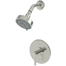 East Linear Single Handle Pressure Balanced Shower Trim Only with Metal Lever Handle, Less Valve