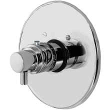 East Linear Collection Single Handle Round Thermostatic Valve Trim with Metal Lever Handle