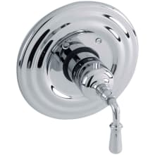 Bevelle Collection Single Handle Round Thermostatic Valve Trim with Metal Lever Handle