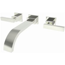 Secant 1.2 GPM Widespread Wall Mounted Bathroom Faucet