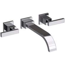 Secant 1.2 GPM Widespread Wall Mounted Bathroom Faucet