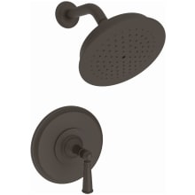 Single Handle Shower Valve Trim with Shower Head and Metal Lever Handle for the Aylesbury and Jacobean Collections