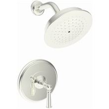 Single Handle Shower Valve Trim with Shower Head and Metal Lever Handle for the Aylesbury and Jacobean Collections