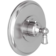 Single Handle Thermostatic Valve Trim with Round Escutcheon and Metal Lever Handle for the Aylesbury, Jacobean and Sutton Collections