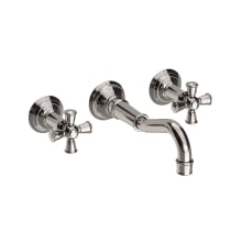 Jacobean 1.20 GPM Wall Mounted Widespread Bathroom Faucet