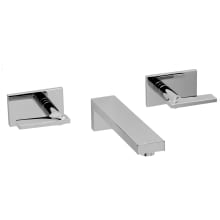 Metro Double Handle Wall-Mounted Lavatory Faucet with Metal Lever Handles