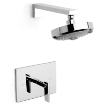 Metro Single Handle Shower Trim with Shower Head and a Metal Lever Handle