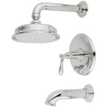 Ithaca Single Handle Tub and Shower Trim with Shower Head and Metal Lever Handle