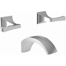 Joffrey Wall Mounted Tub Faucet Trim with Metal Lever Handles
