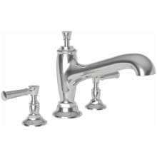Vander Deck Mounted Roman Tub Faucet Trim with Brass Lever Handles