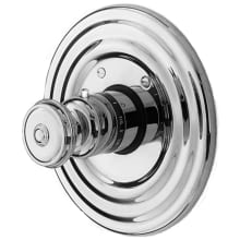 Single Handle Round Thermostatic Valve Trim with Metal Knob from the Amisa, Annabella and Seaport Collections