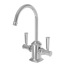 Zemora 1.0 GPM Single Hole Double Handle Water Dispenser Faucet with Brass Handles