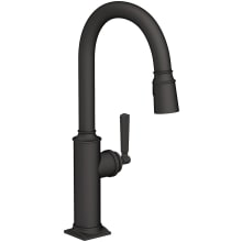 Adams 1.8 GPM Single Hole Pull Down Kitchen Faucet