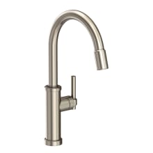 Seager 1.80 GPM Single Hole Pull Down Kitchen Faucet