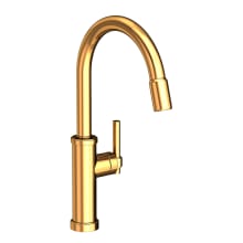 Seager 1.80 GPM Single Hole Pull Down Kitchen Faucet