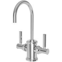 Heaney 1.0 GPM Single Hole Double Handle Water Dispenser Faucet with Brass Handles