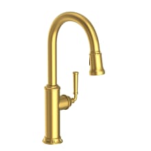Gavin 1.8 GPM Single Hole Pull Down Kitchen Faucet