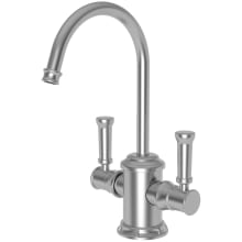 Gavin 1.0 GPM Single Hole Double Handle Water Dispenser Faucet with Brass Handles