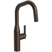 Muncy 1.8 GPM Single Hole Pull Down Kitchen Faucet with Angled Spout