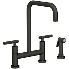 Muncy 1.8 GPM Widespread Bridge Kitchen Faucet - Includes Side Spray