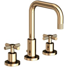 Muncy 1.2 GPM Widespread Bathroom Faucet with Cross Handles and Pop-Up Drain Assembly