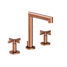 Tolmin 1.2 GPM Widespread Bathroom Faucet with Cross Handles and Pop-Up Drain Assembly