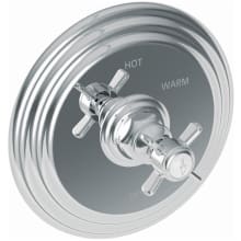Fairfield Collection Single Handle Round Pressure Balanced Shower Trim Plate Only with Metal Cross Handle