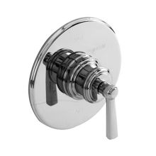 Miro Collection Single Handle Round Pressure Balanced Shower Trim Plate Only with Metal Lever Handle