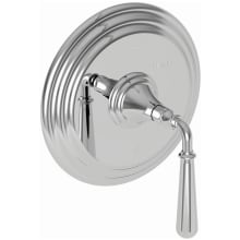 Bevelle Collection Single Handle Round Pressure Balanced Shower Trim Plate Only with Metal Lever Handle