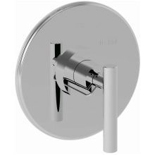 East Linear Collection Single Handle Round Pressure Balanced Shower Trim Plate Only with Metal Lever Handle
