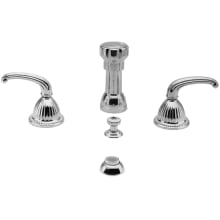 Anise Double Handle Widespread Bidet Faucet with Vacuum Breaker and Metal Lever Handles